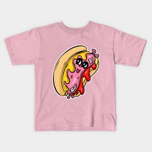 Hotdog Weiner Cartoon Sweet Sally Kids T-Shirt